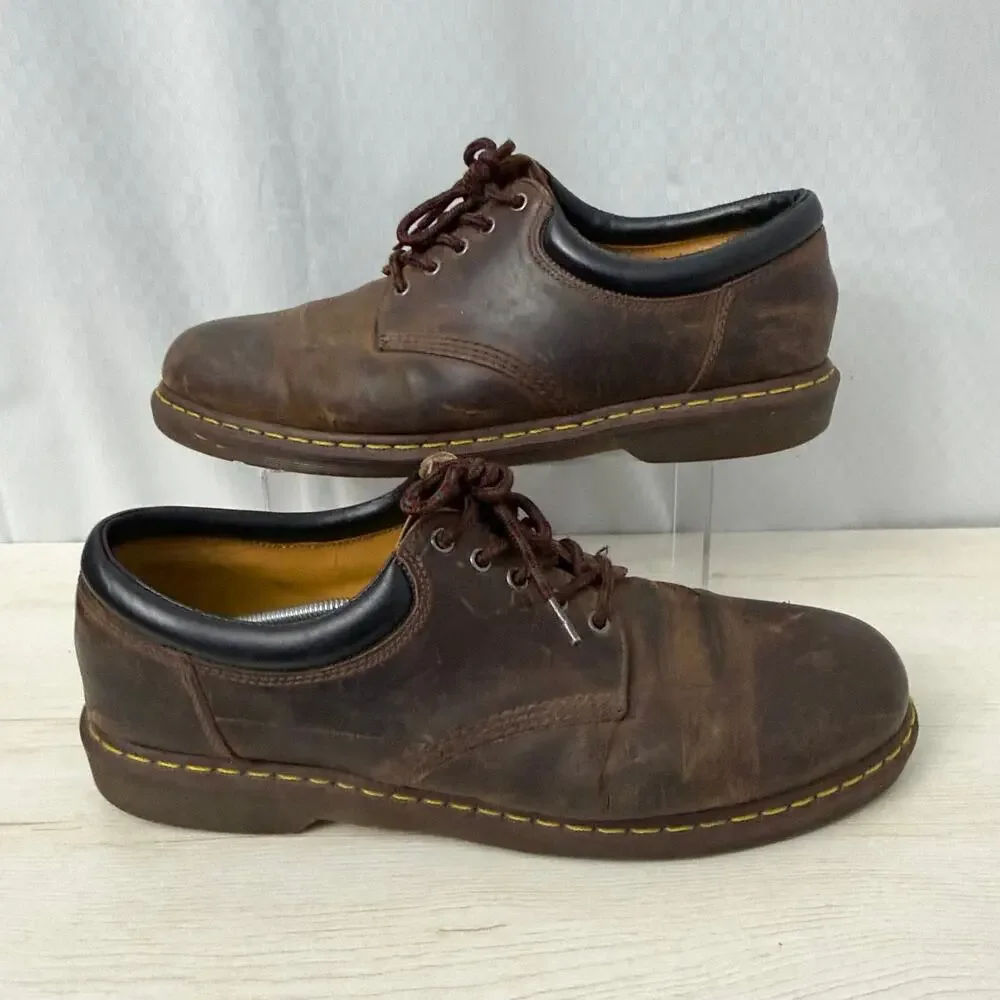 Dr Martens Shoes Mens Size 16 Brown Crazy Horse Leather Casual 8053 Doc